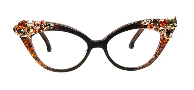 Francis Klein Exceptional Eagle lunettes de vue pierres