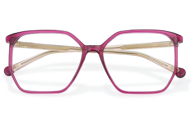 Clémence & Margaux La Virevoltante lunettes de vue Fuchsia carrée