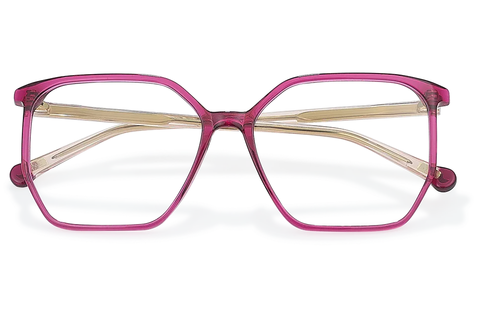 Clémence & Margaux La Virevoltante lunettes de vue Fuchsia carrée