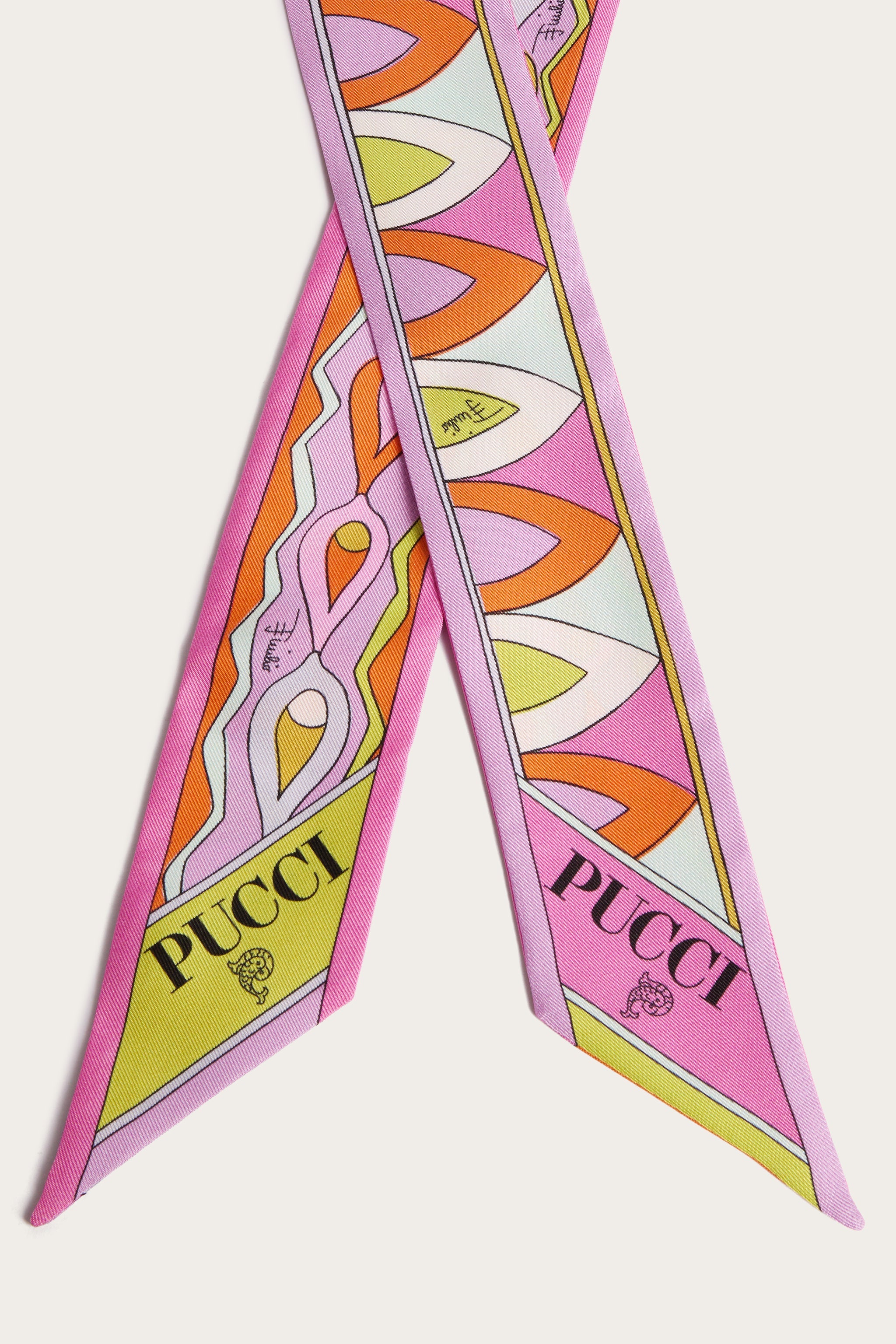 Emilio Pucci Silks bandeau soie multicolore 5x120