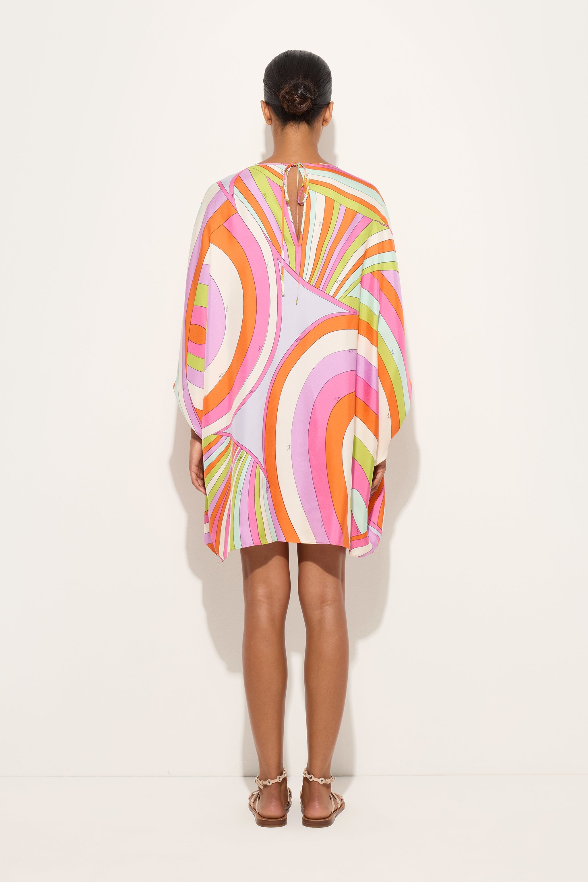 Emilio Pucci Iride caftan soie multicolore OS