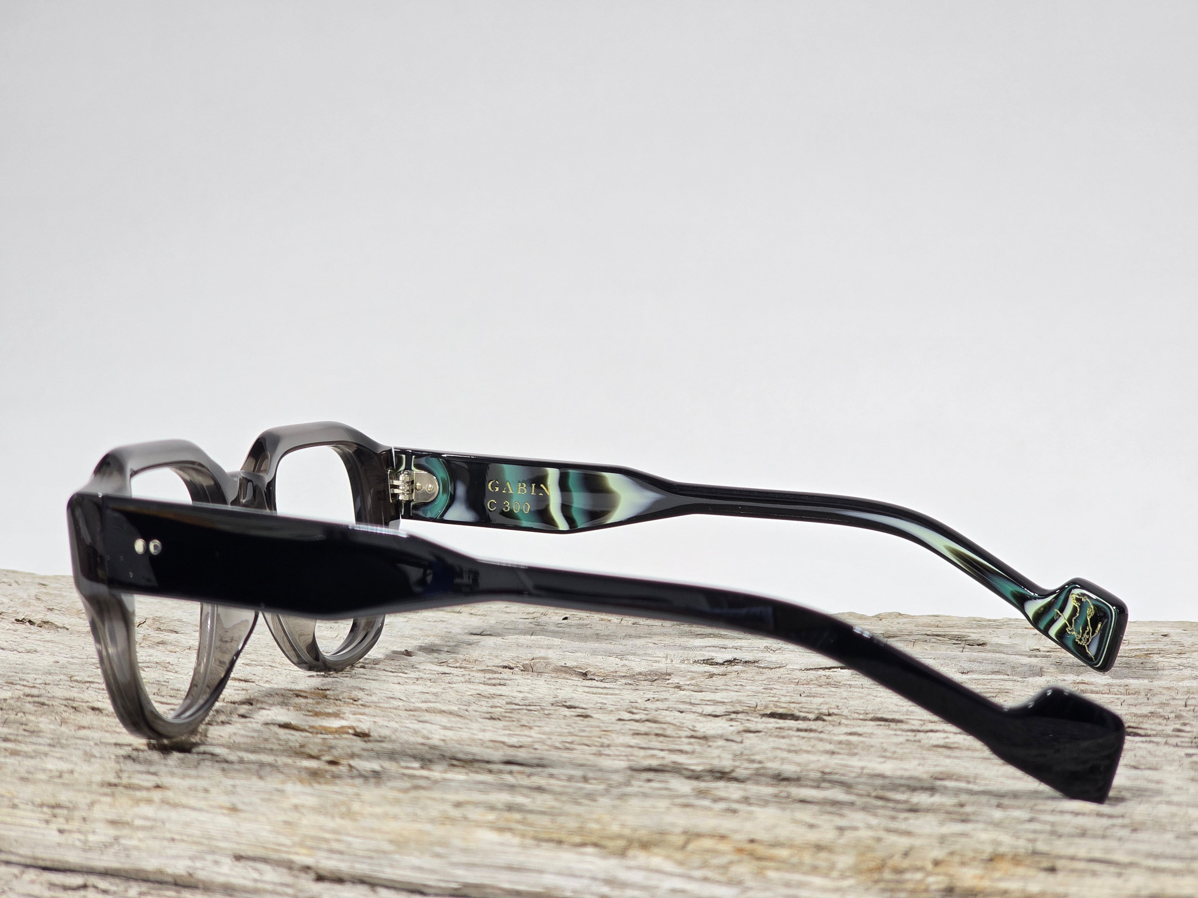 Xavier Derome Gabin C300 lunettes de vue gris fumé
