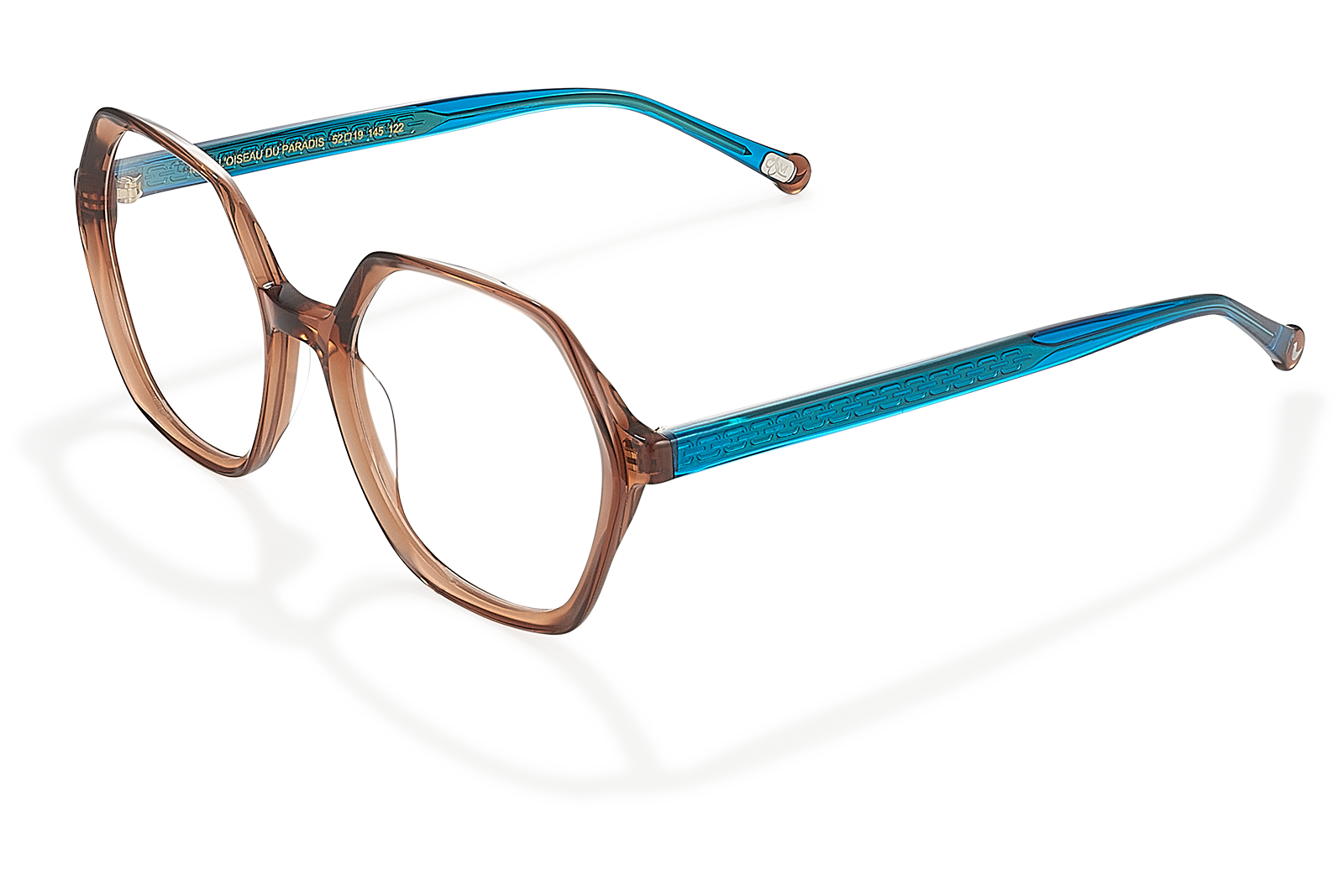 Clémence & Margaux Oiseau du Paradis lunettes de vue brun bleu