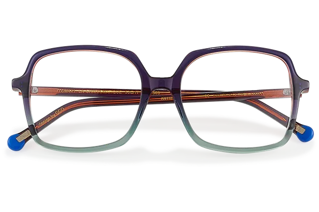 Clémence & Margaux La Charismatique lunettes de vue dégradé brun cristal