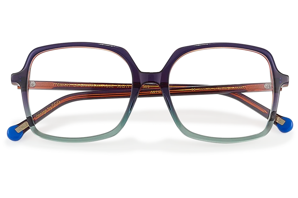 Clémence & Margaux La Charismatique lunettes de vue dégradé brun cristal