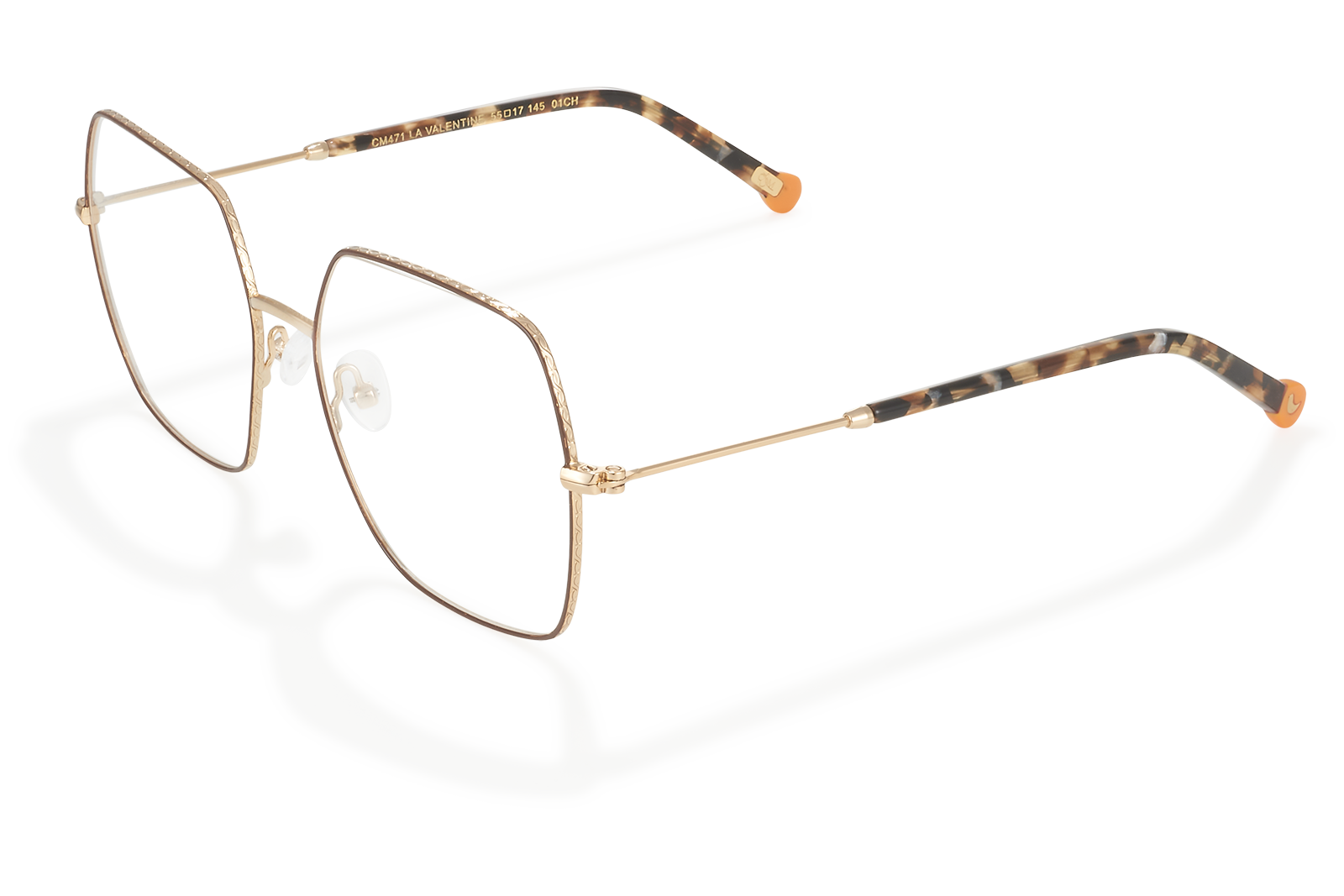 Clémence & Margaux La Valentine lunettes de vue Bleu marine hexagonale