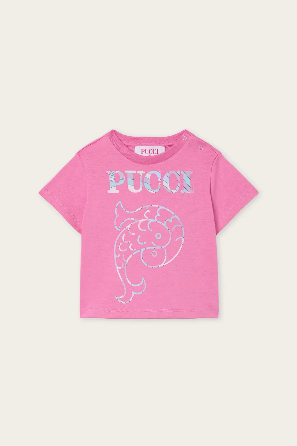 Emilio Pucci T-SHIRTS Jersey Coton Bio t-shirt fuchsia coton