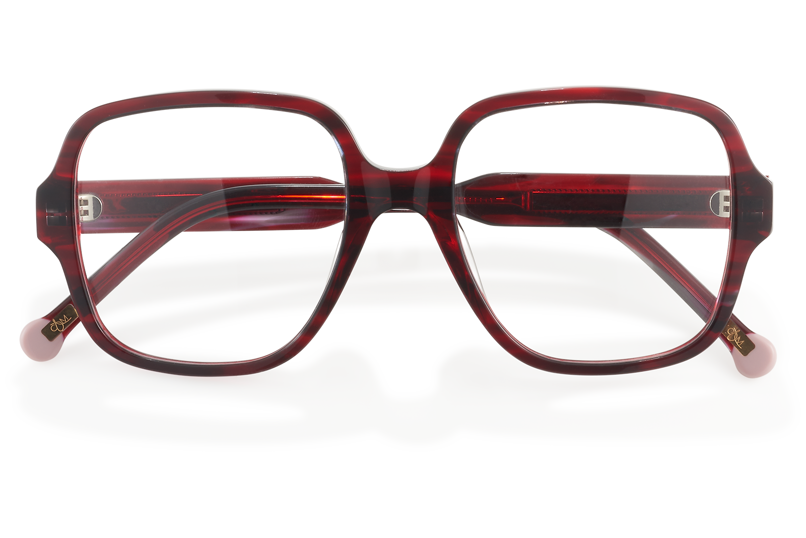 Clémence & Margaux La Fresh-Faced lunettes de vue carrée rouge