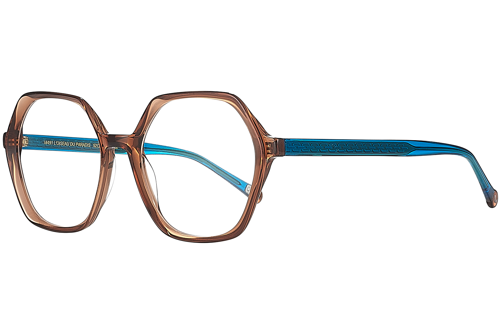 Clémence & Margaux Oiseau du Paradis lunettes de vue brun bleu