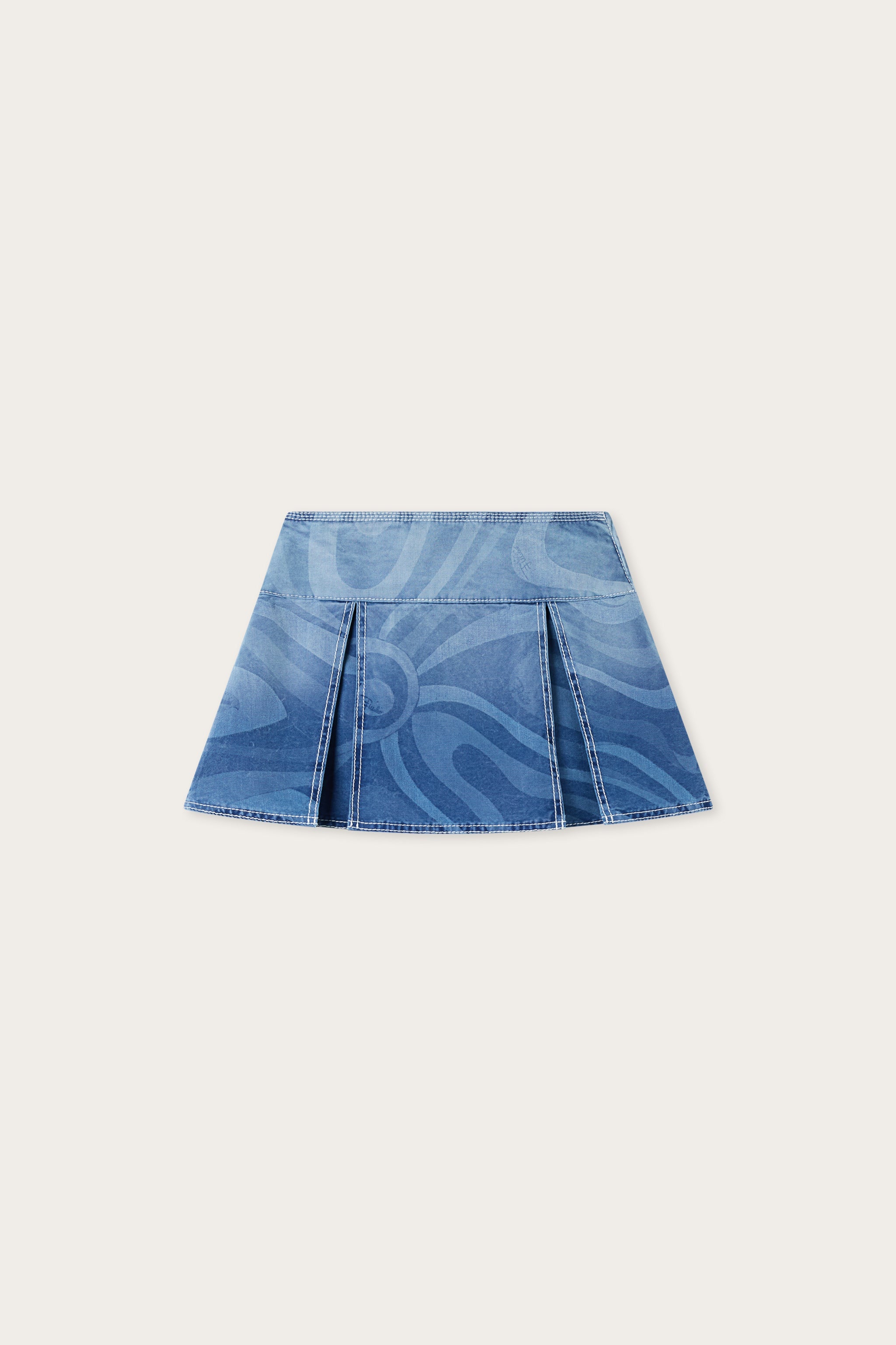 Emilio Pucci Skirts Jupe Denim Marmo Bleu Clair 40