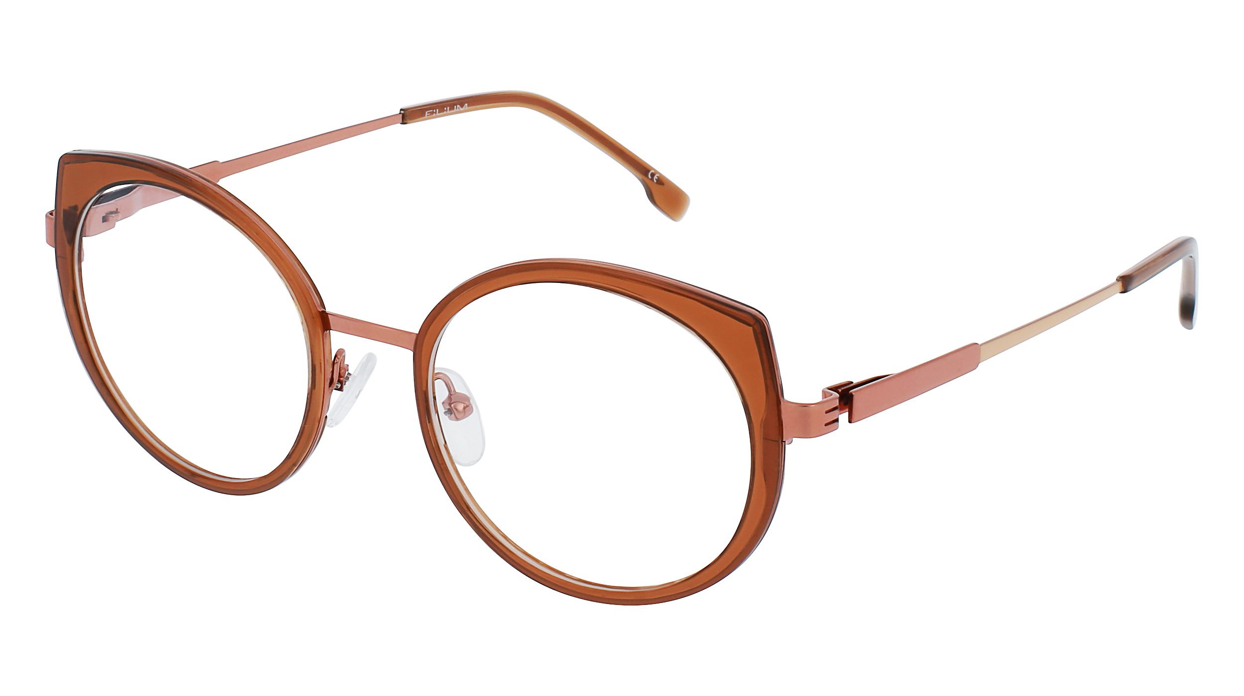 Filium FI 2302 lunettes de vue brun cat eye acétate