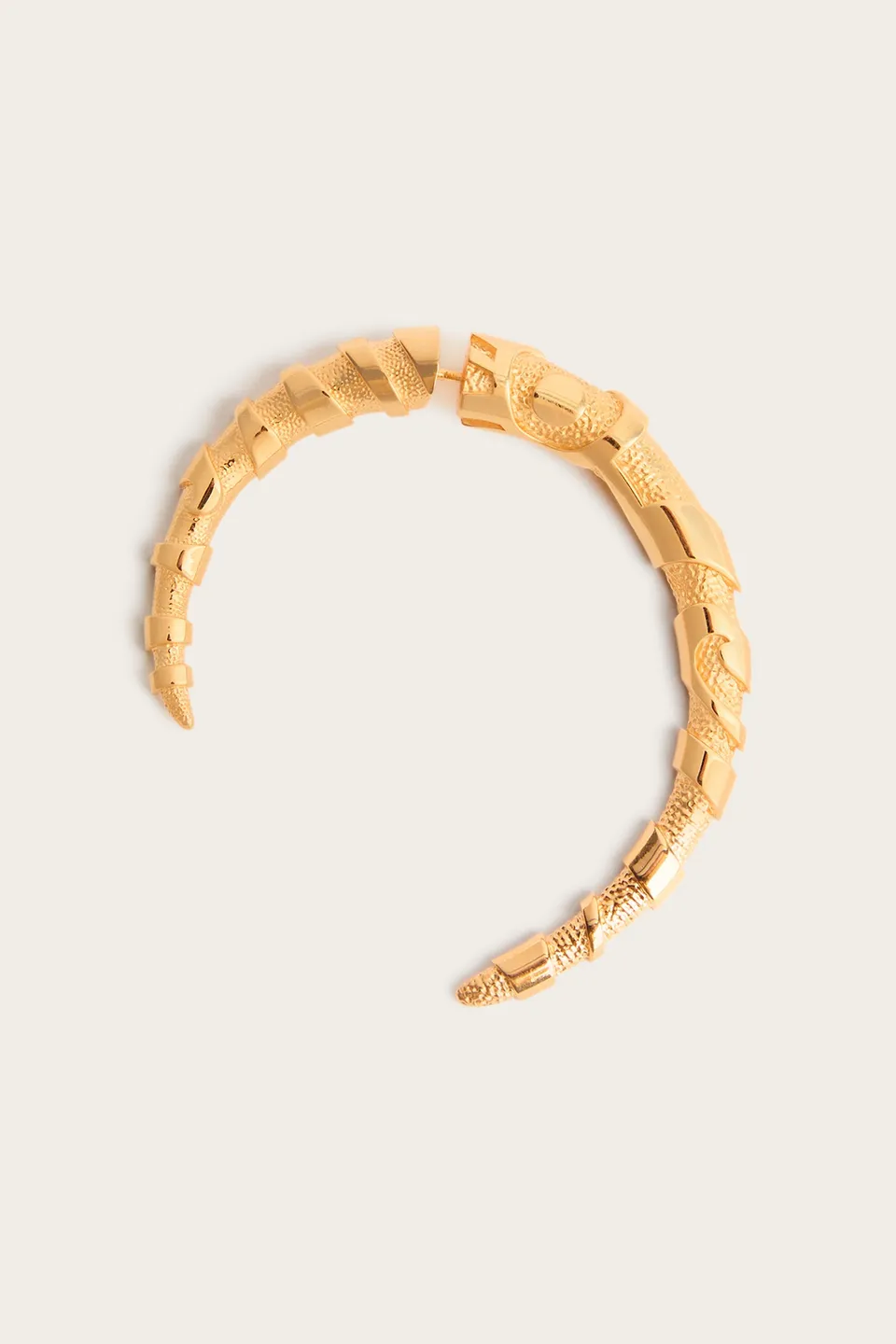 Emilio Pucci Corno Boucle Oreille gold effet marbre