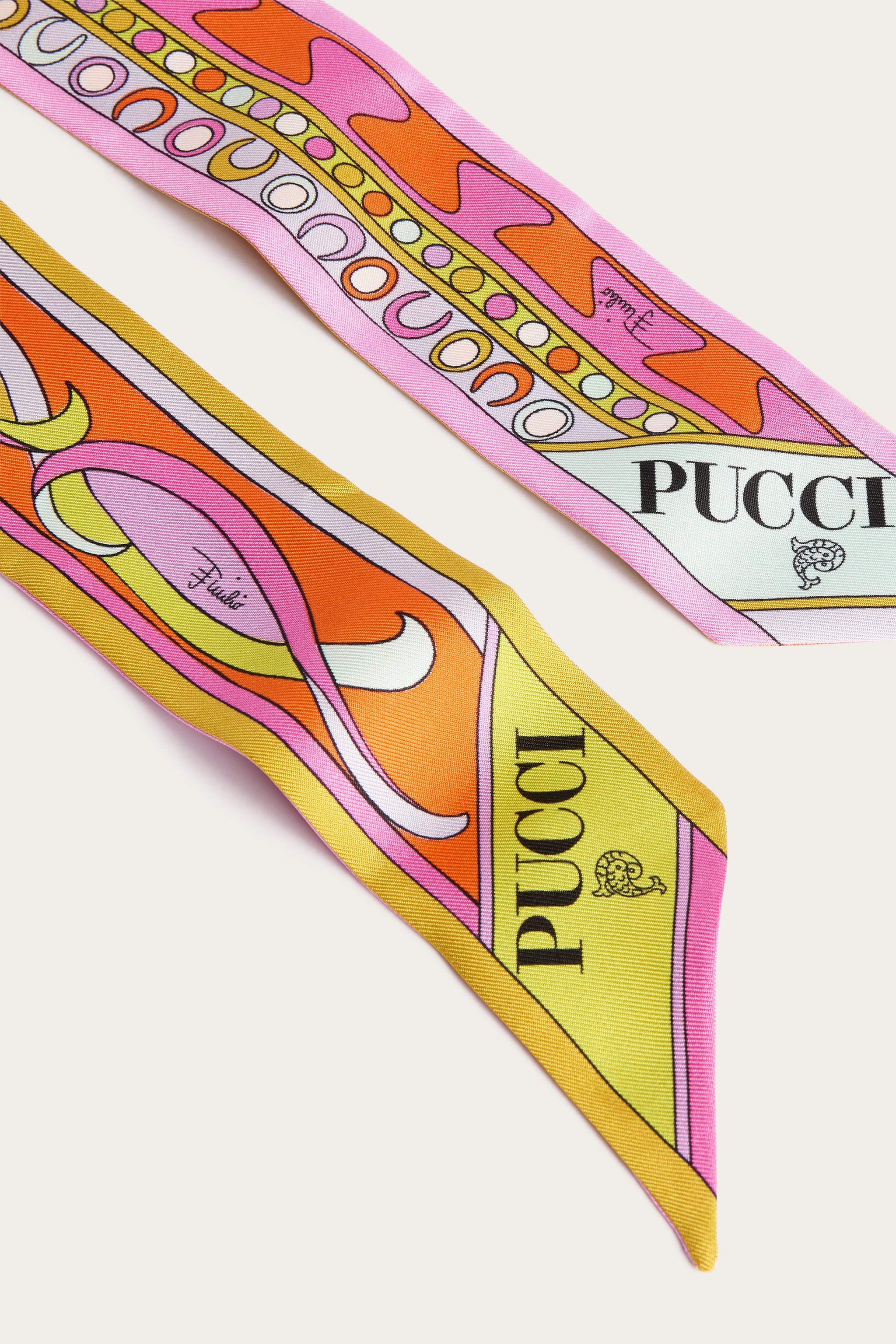 Emilio Pucci Silks bandeau soie multicolore 5x70