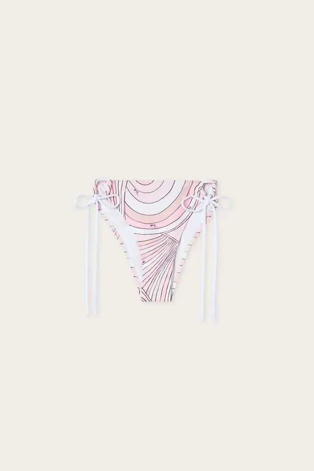 Emilio Pucci Bikini Slip Iride bas maillot rose nude
