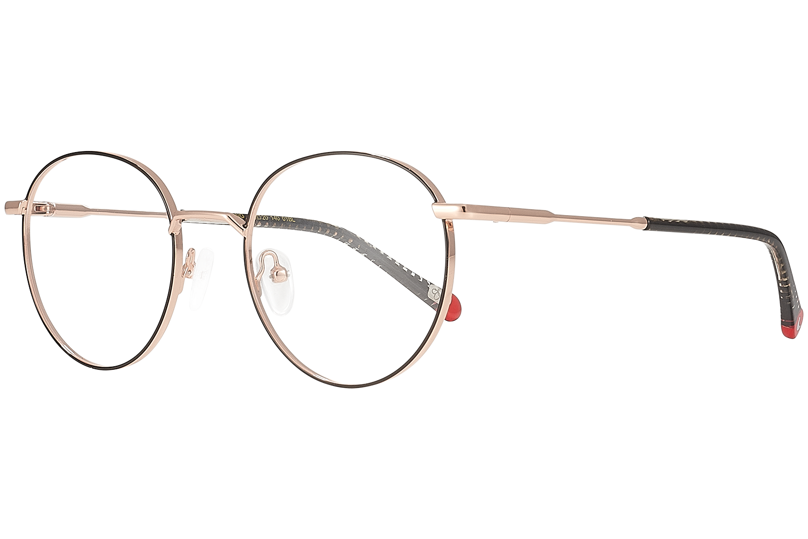 Clémence & Margaux La Young lunettes de vue effet python doré
