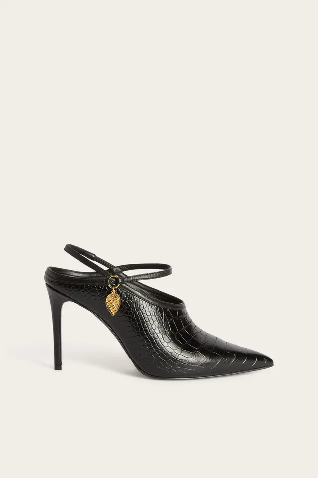 Emilio Pucci chaussures cuir noir brides 38
