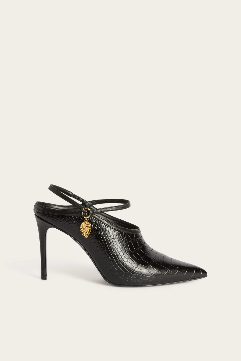 Emilio Pucci chaussures cuir noir brides 38