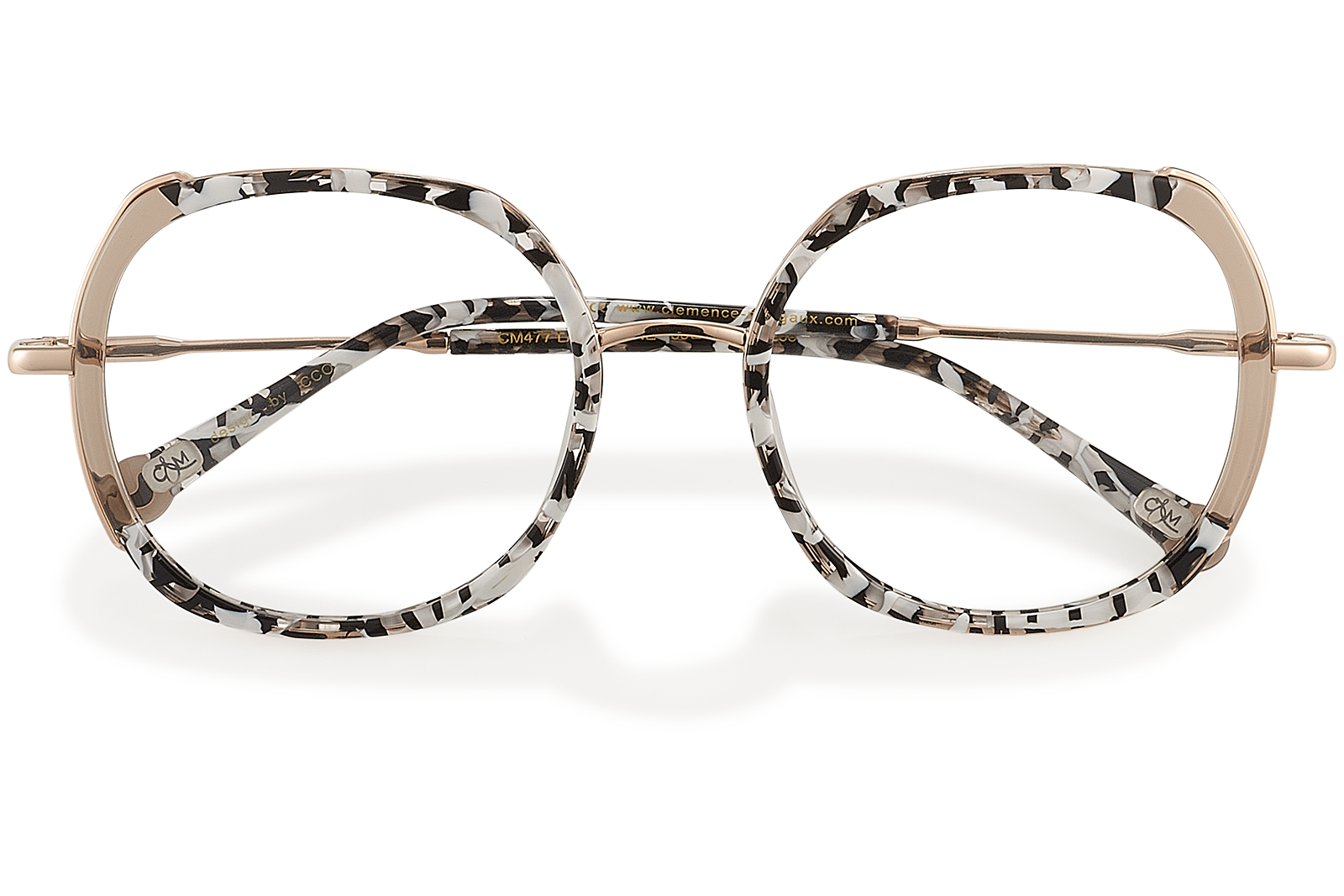 Clémence & Margaux La Florine lunettes de vue Moucheté Bleu femme