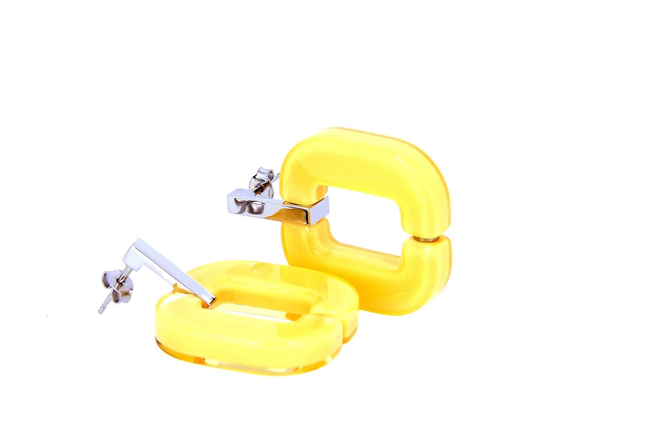 Xavier Derome BO 01 C176 boucles d'oreilles acétate