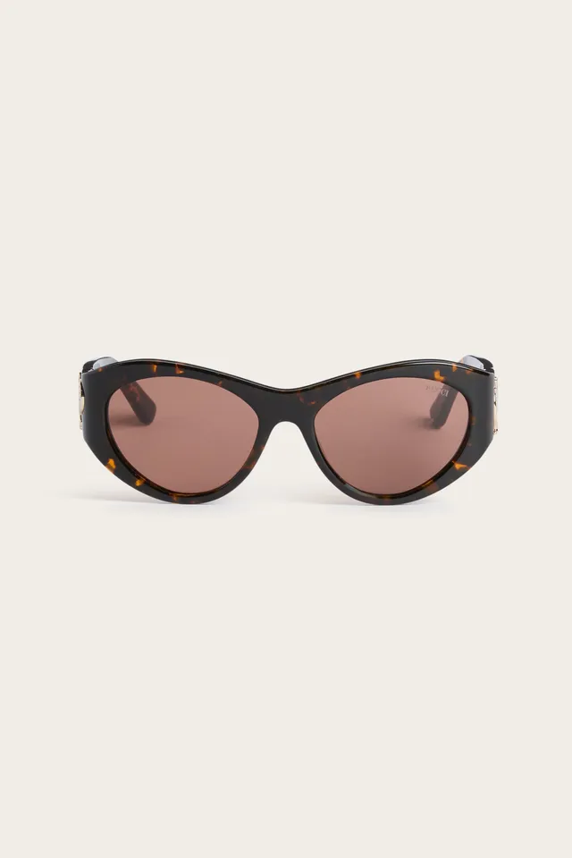 Emilio Pucci Cat-Eye Lunettes de Soleil Havana Marron