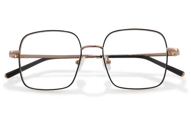 Clémence & Margaux La Felicita lunettes de vue doré carrée