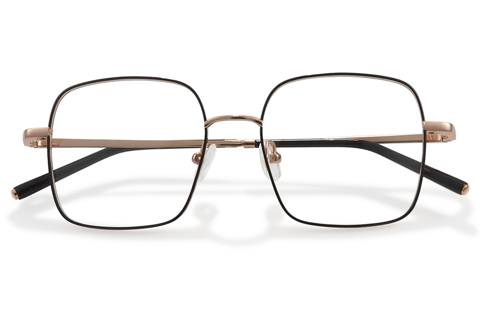 Clémence & Margaux La Felicita lunettes de vue doré carrée