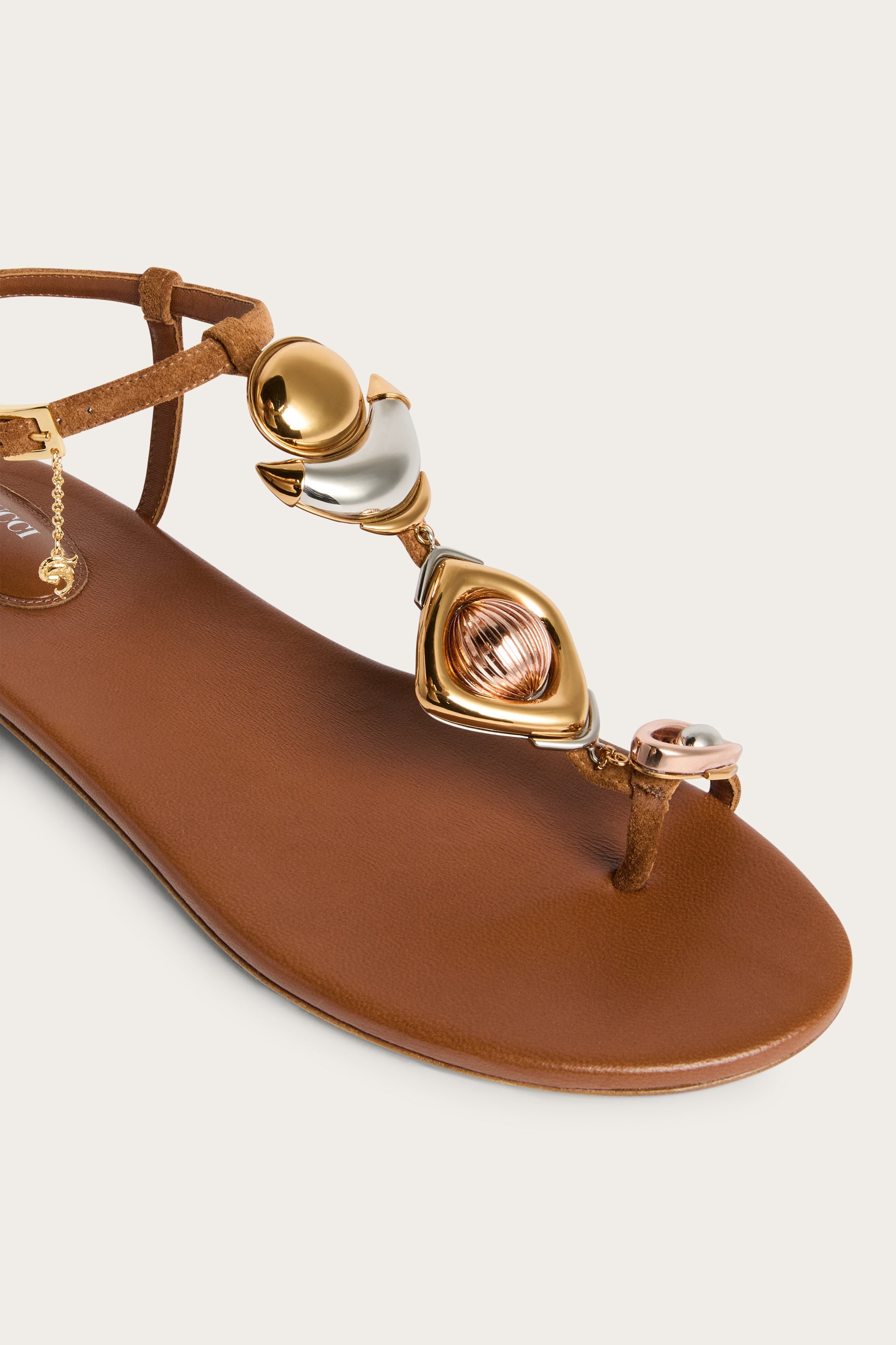 Emilio Pucci Bijoux sandales femme cuir or 37