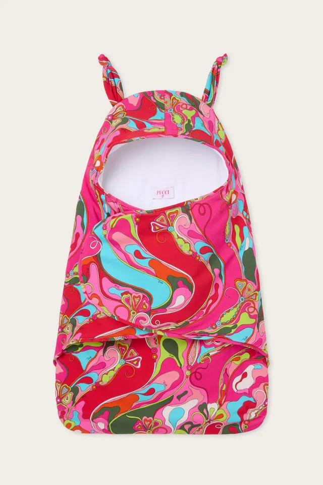 Emilio Pucci Orchidee nid bébé fuchsia coton taille unique