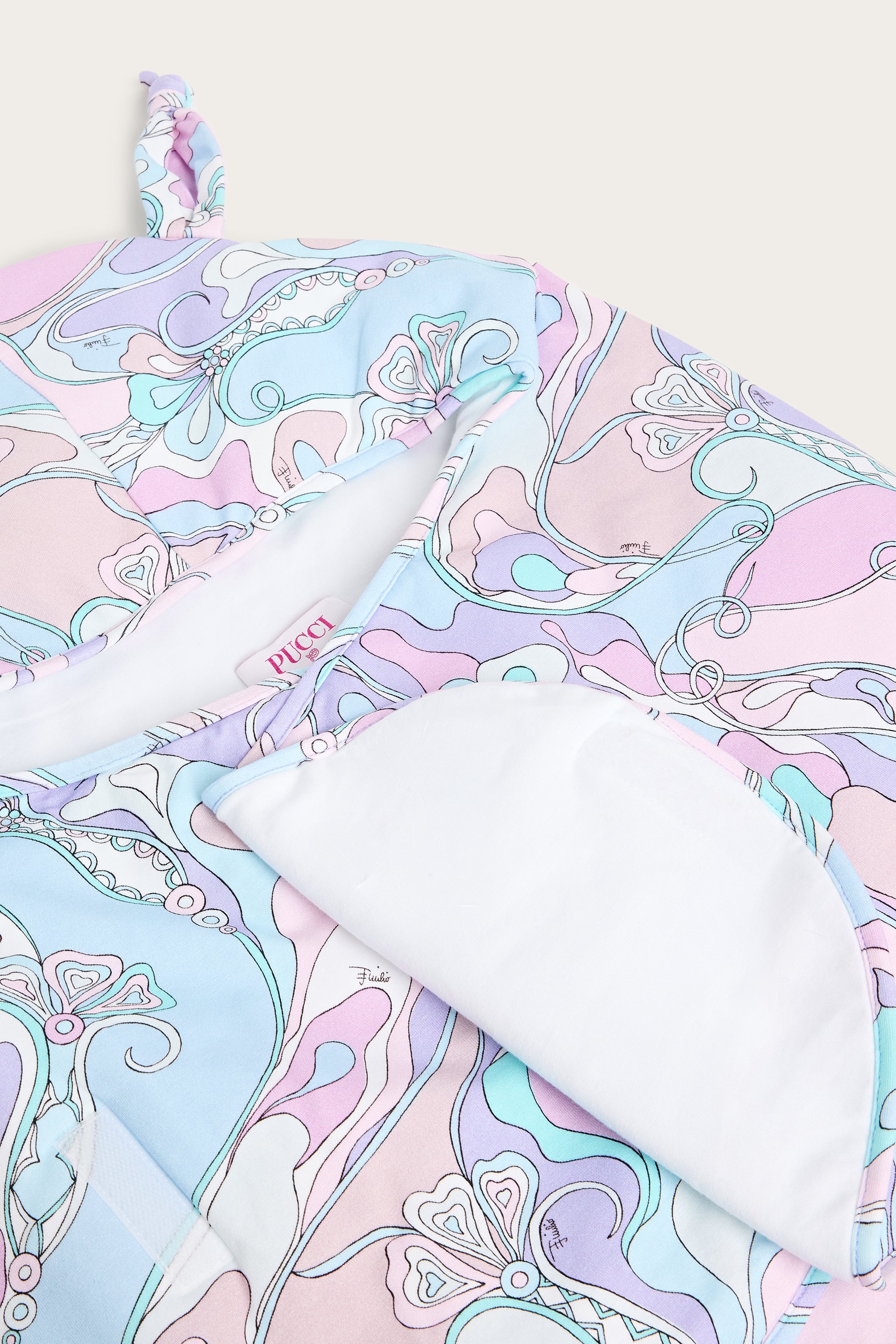 Emilio Pucci Orchidee nid bébé coton rose bleu