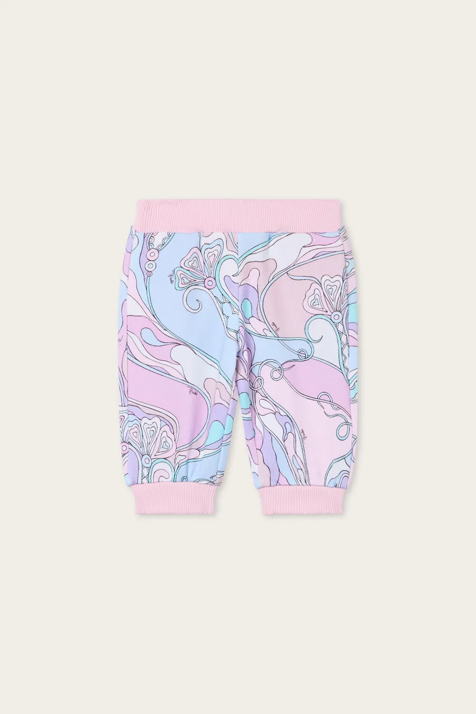 Emilio Pucci Pants joggers bébé rose coton
