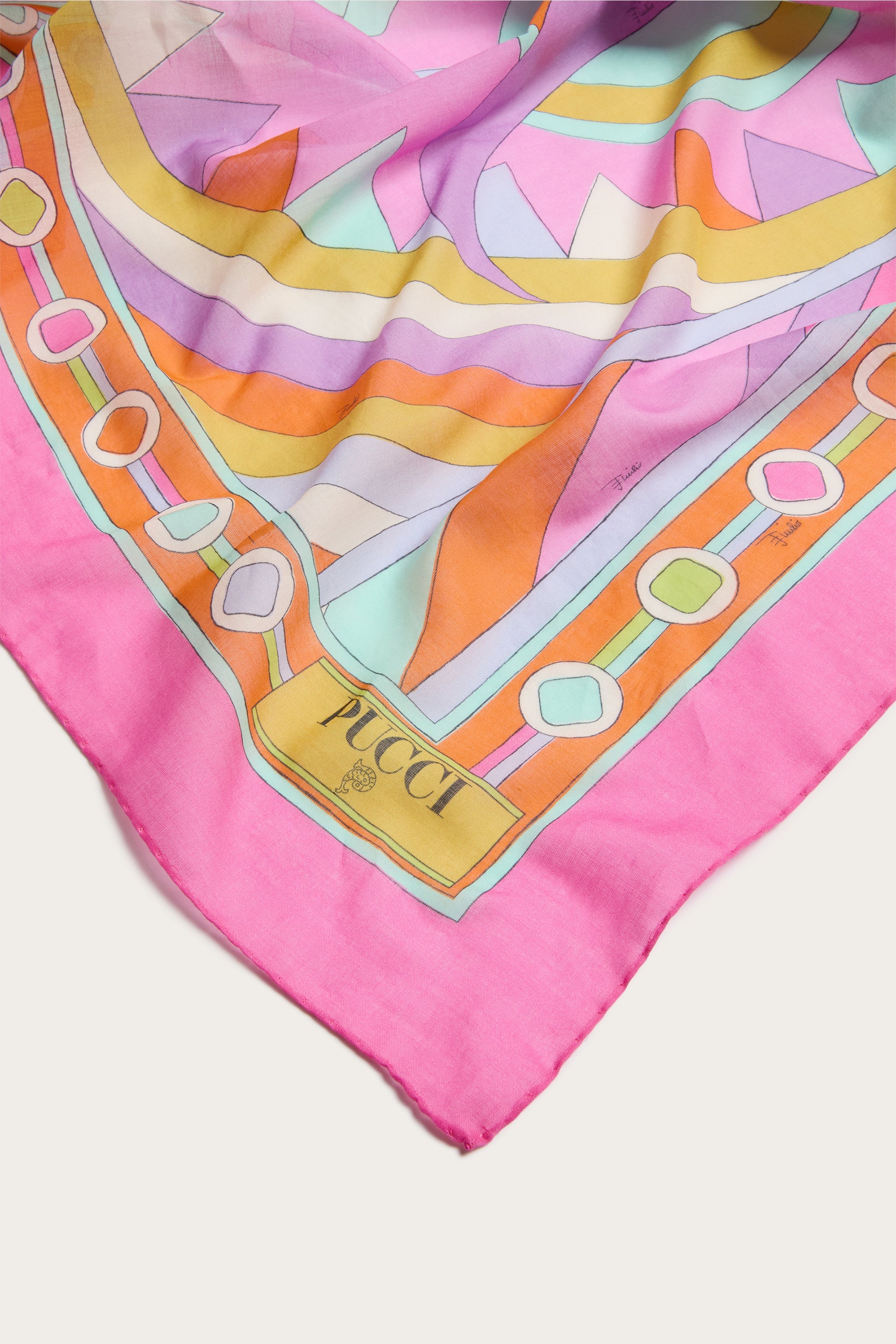Emilio Pucci Vivara pareo femme coton multicolore 125x140