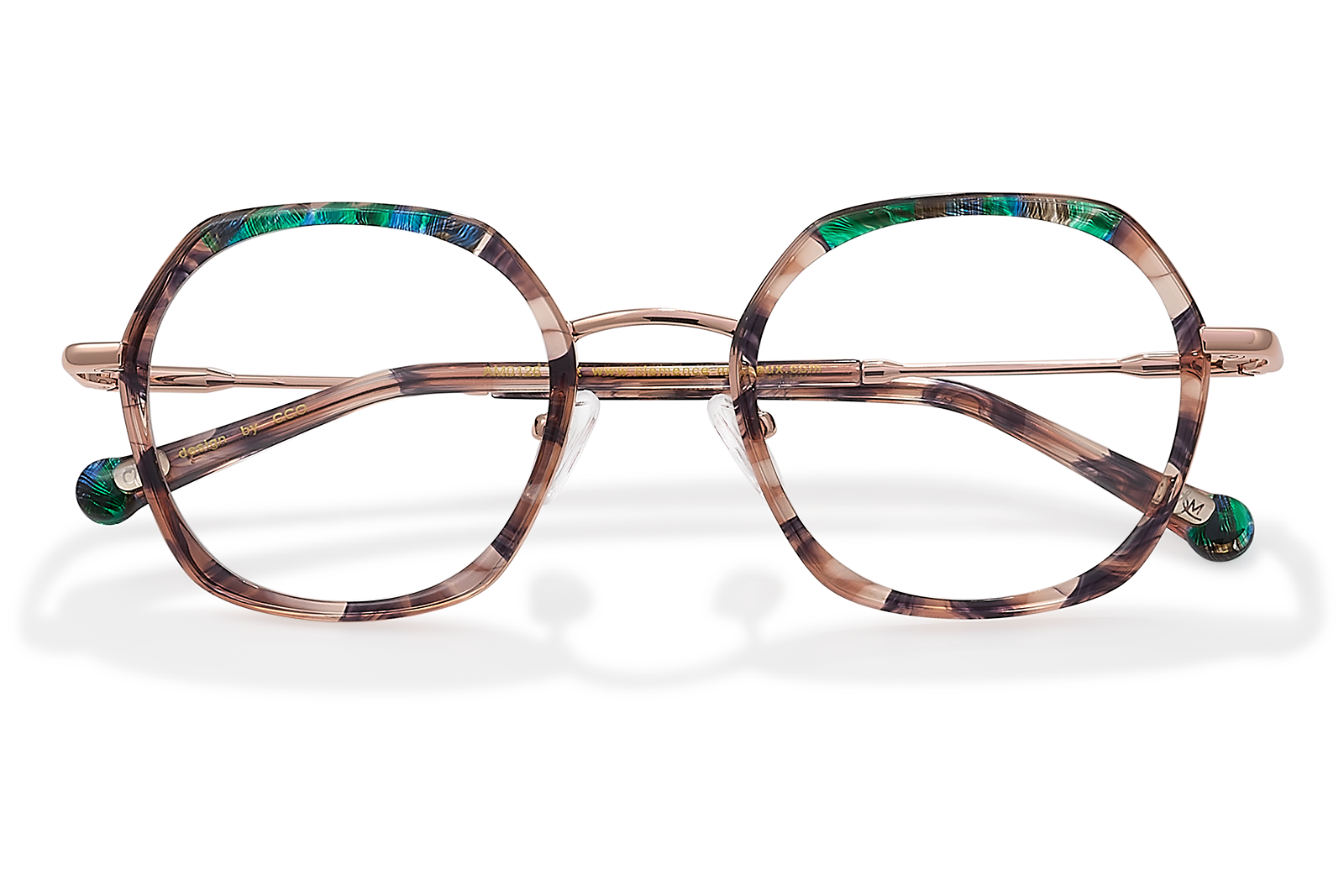 Clémence & Margaux La Trench lunettes de vue Brun & Bleu carré