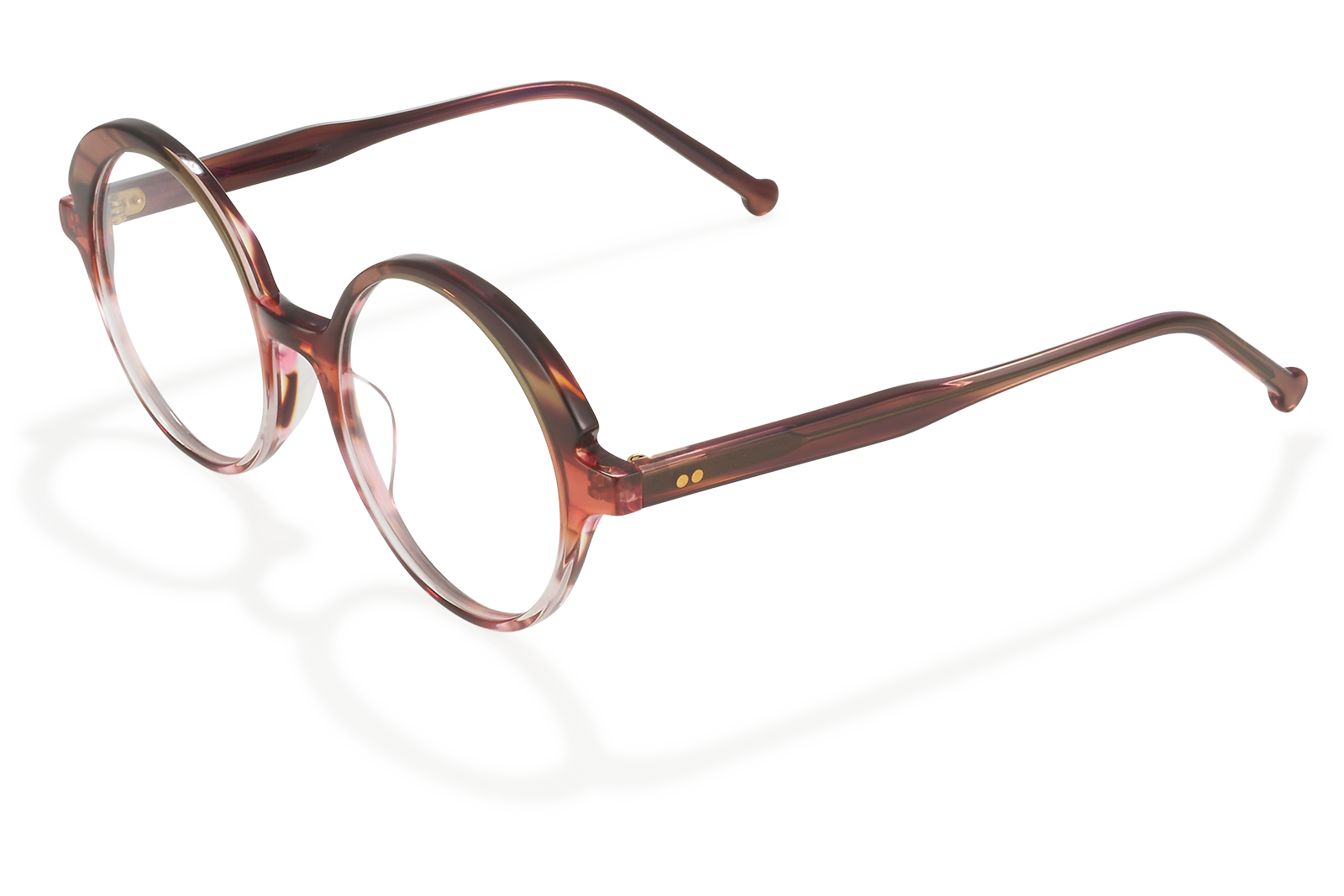 Clémence & Margaux La Décalée lunettes de vue Brun rondes femme