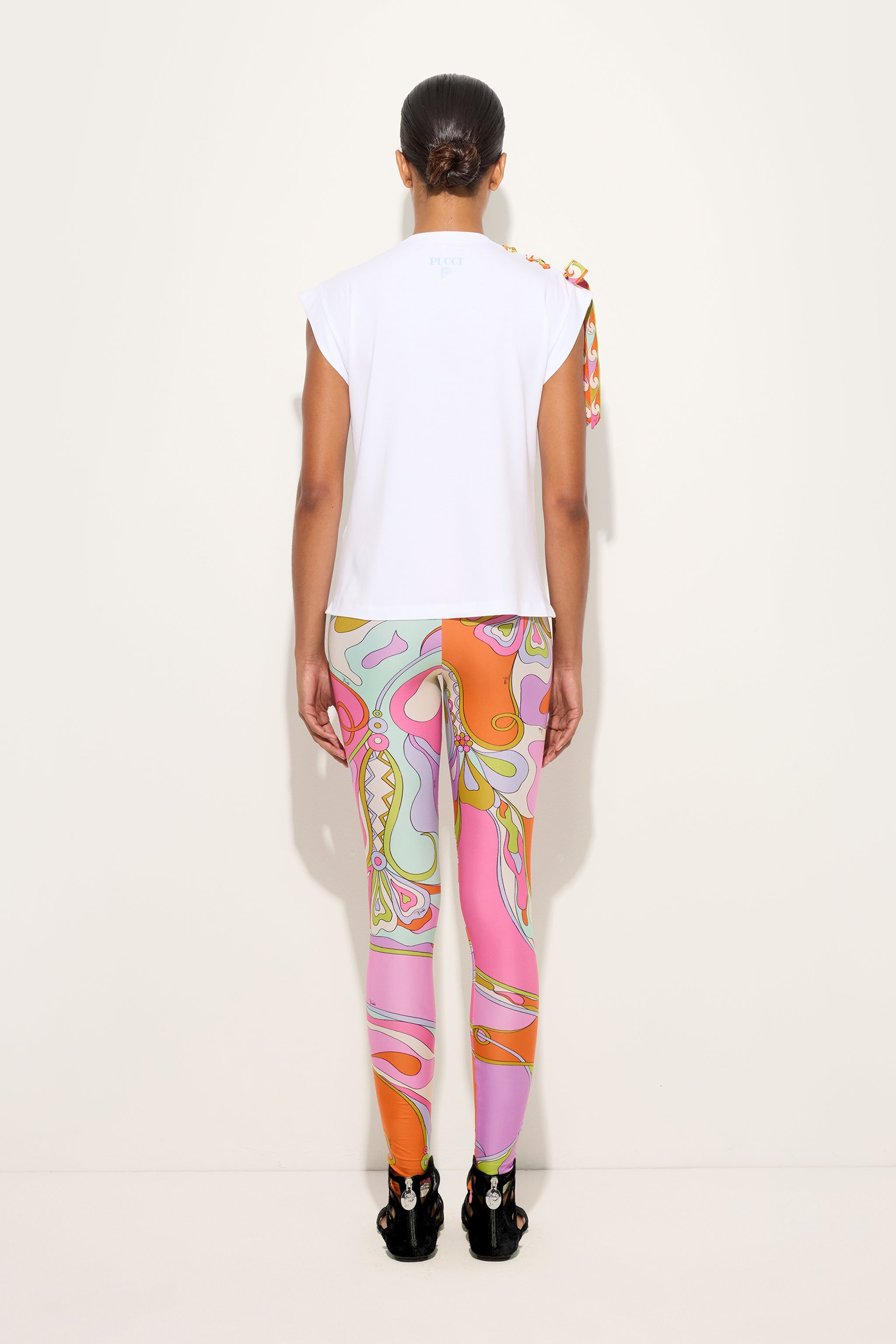 Emilio Pucci Leggings Orchidee legging lycra multicolore zip