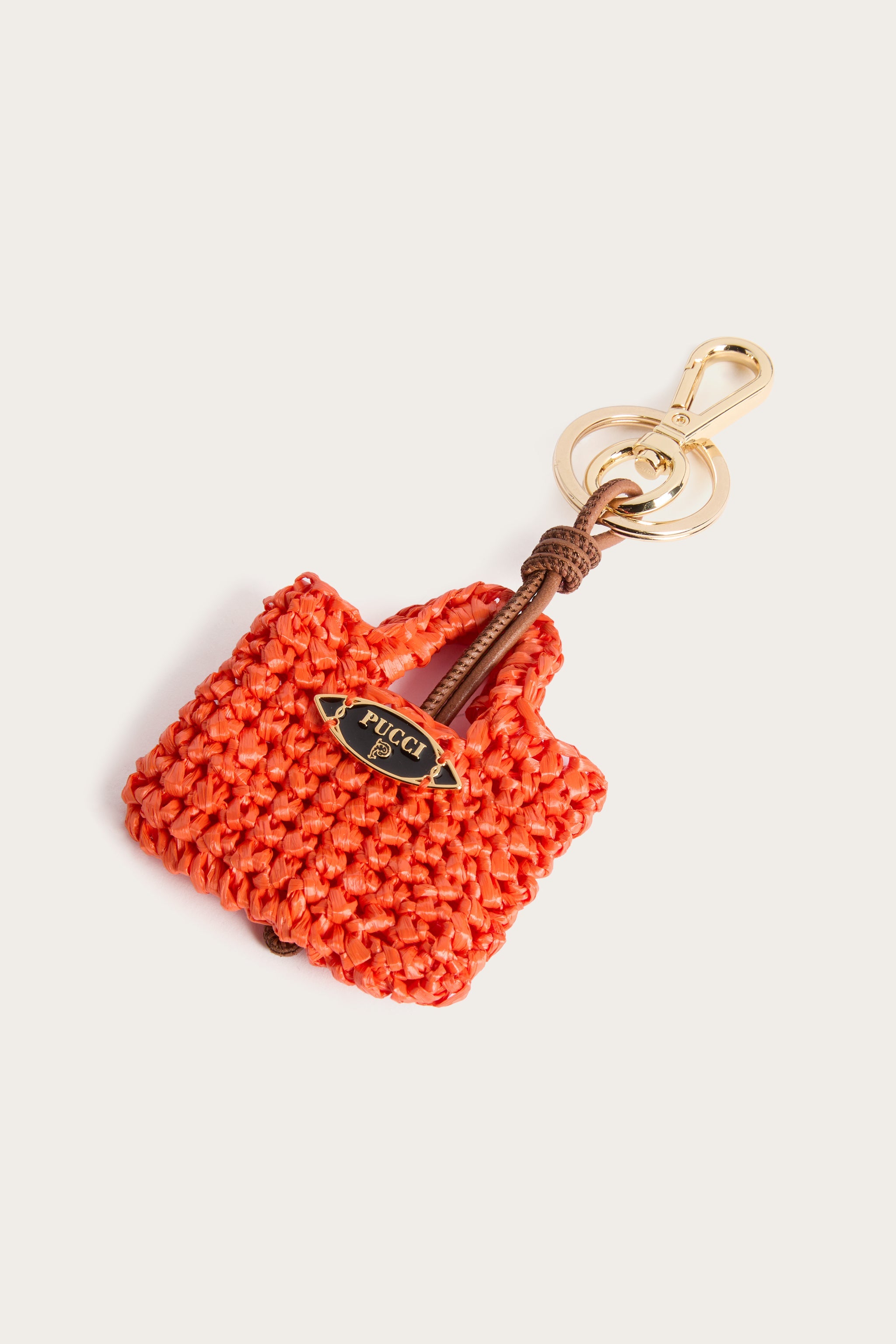 Emilio Pucci Bag Charms mini charm orange viscosa
