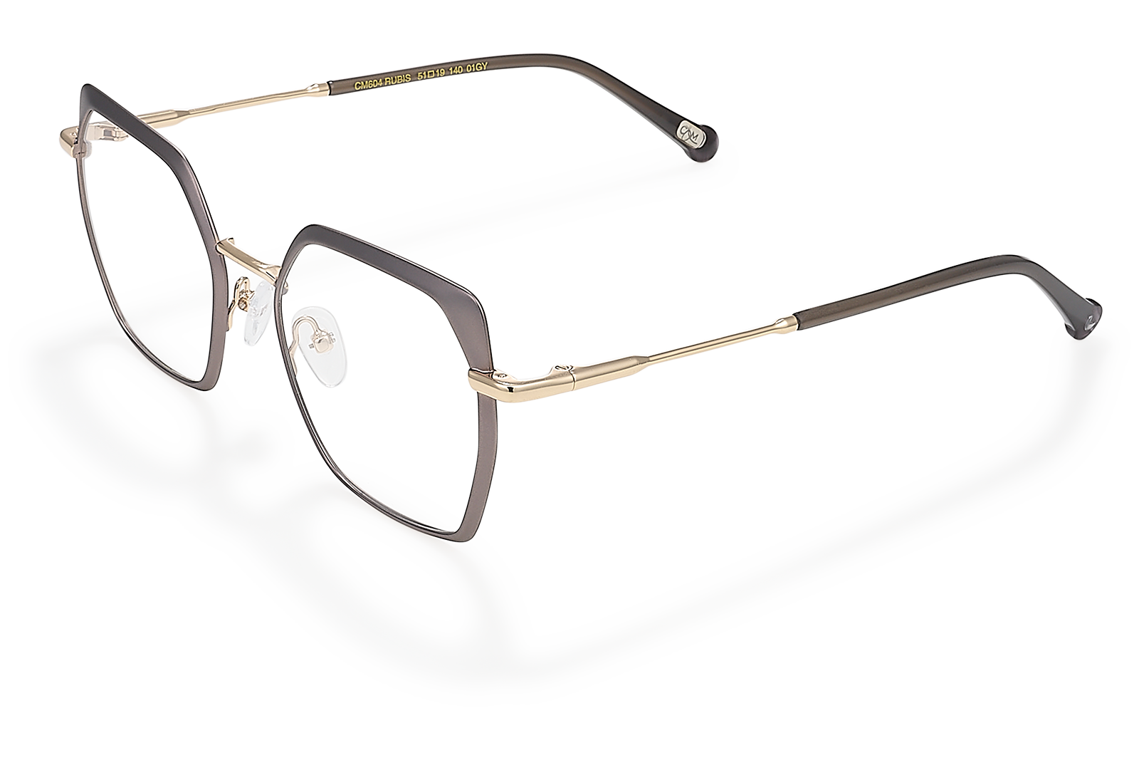 Clémence & Margaux Rubis lunettes de vue Taupe & Doré chic