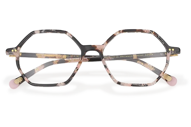 Clémence & Margaux Optiques La Colombienne lunettes de vue Noir & Rose