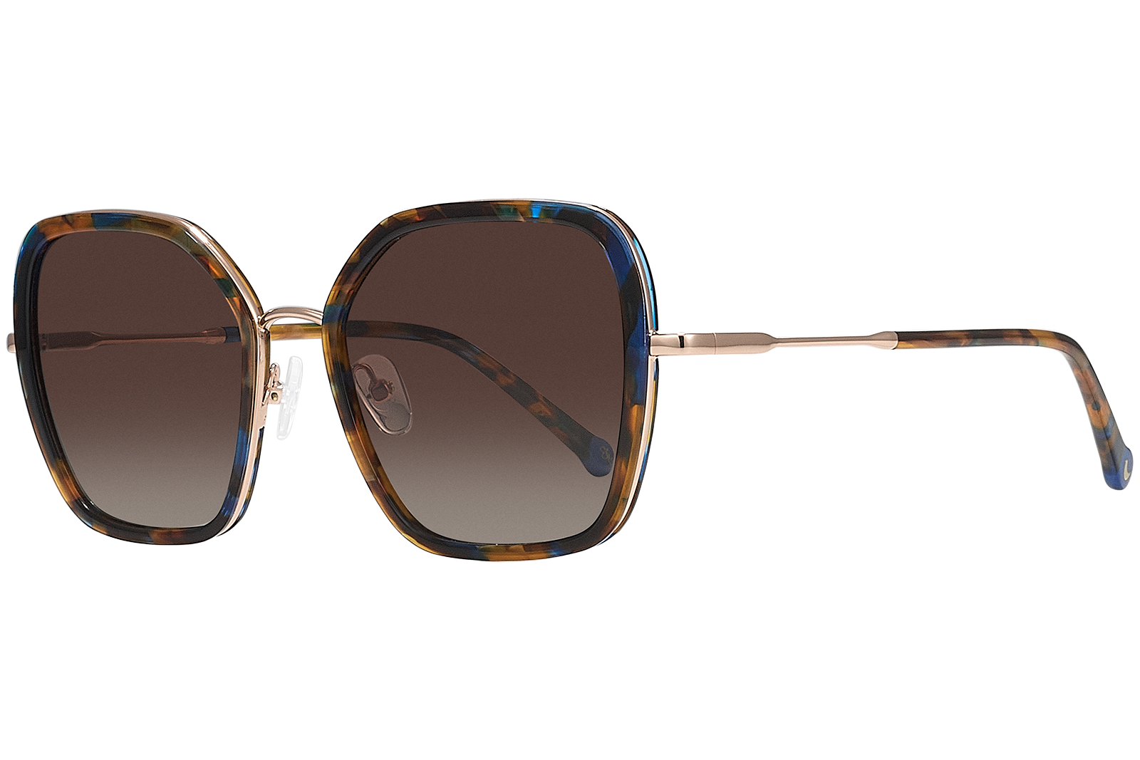 Clémence & Margaux La Jolie Dame lunettes de soleil moucheté bleu brun