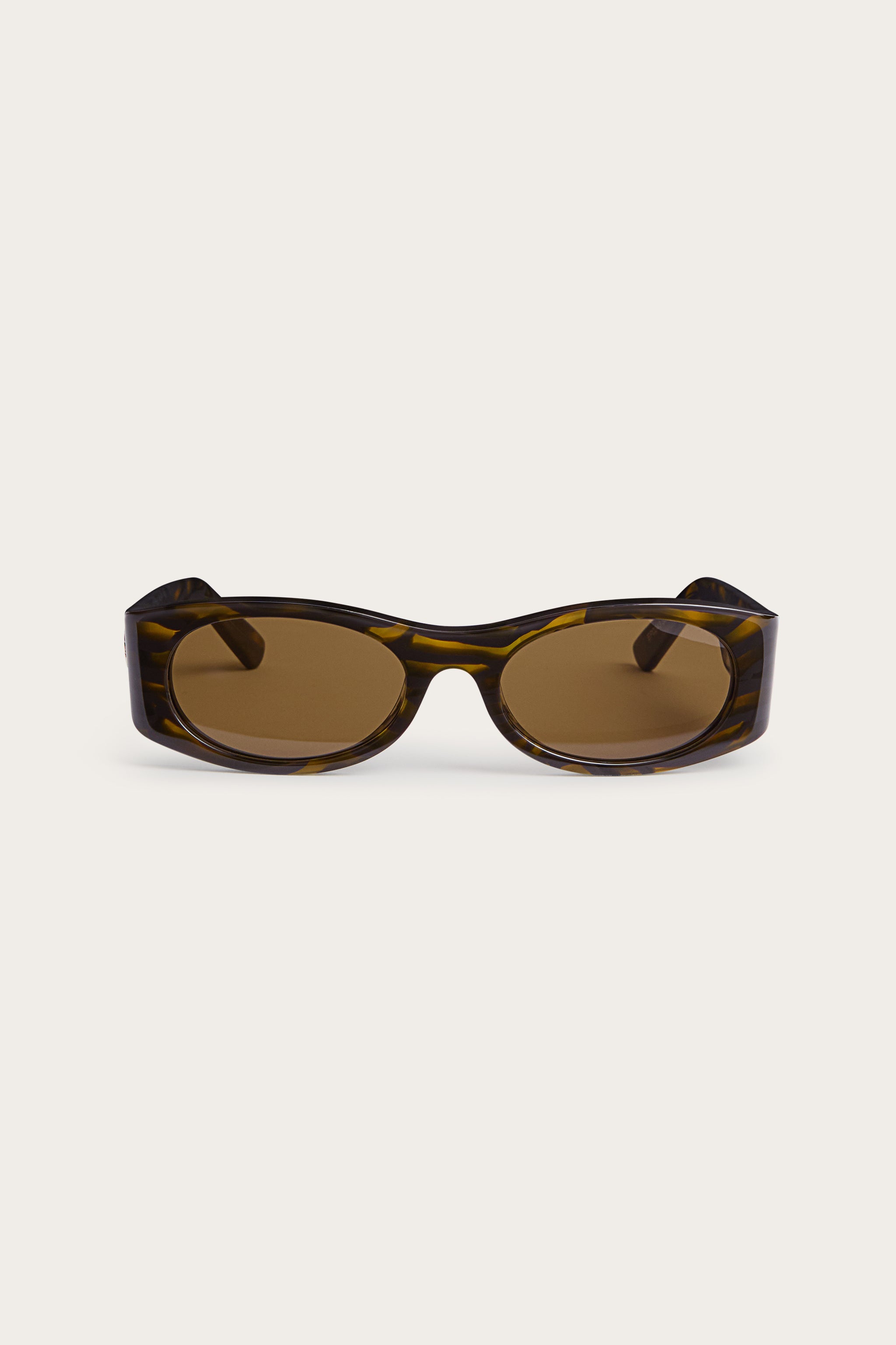 Emilio Pucci lunettes de soleil ovales havana marron