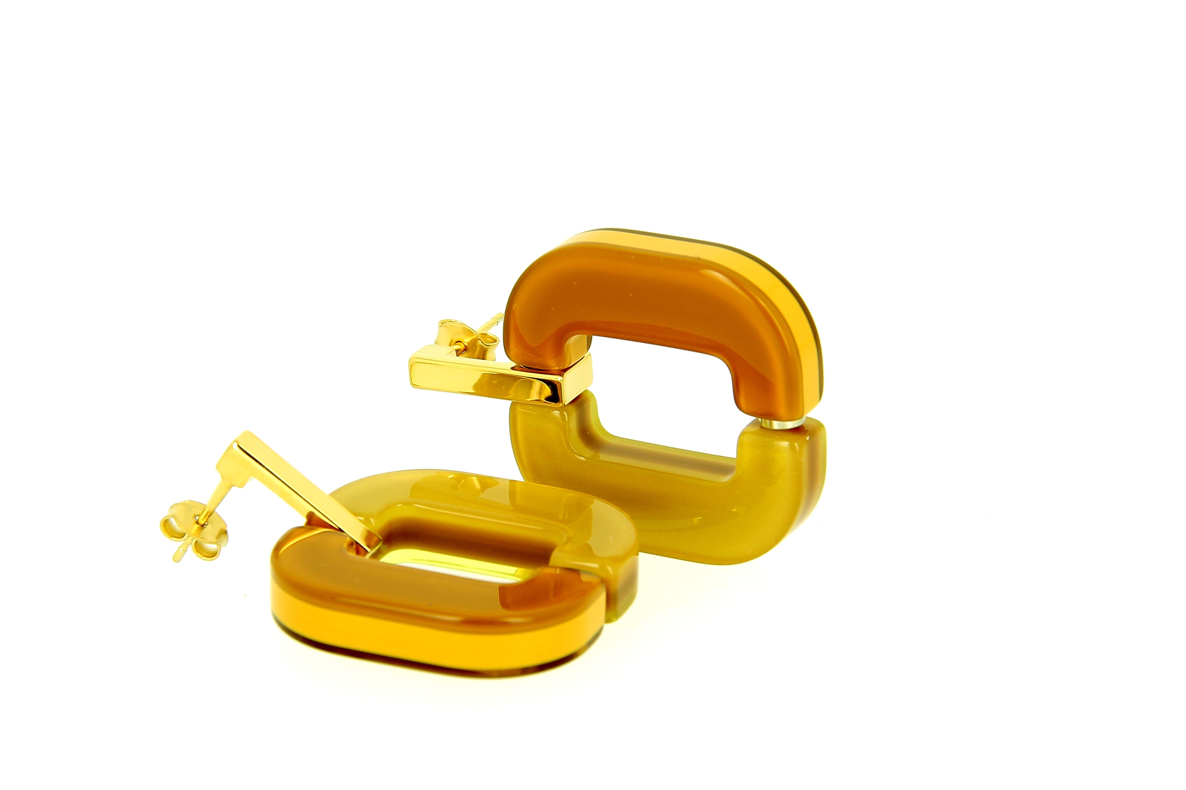 Xavier Derome BO 01 C45-263 boucles d'oreilles acétate