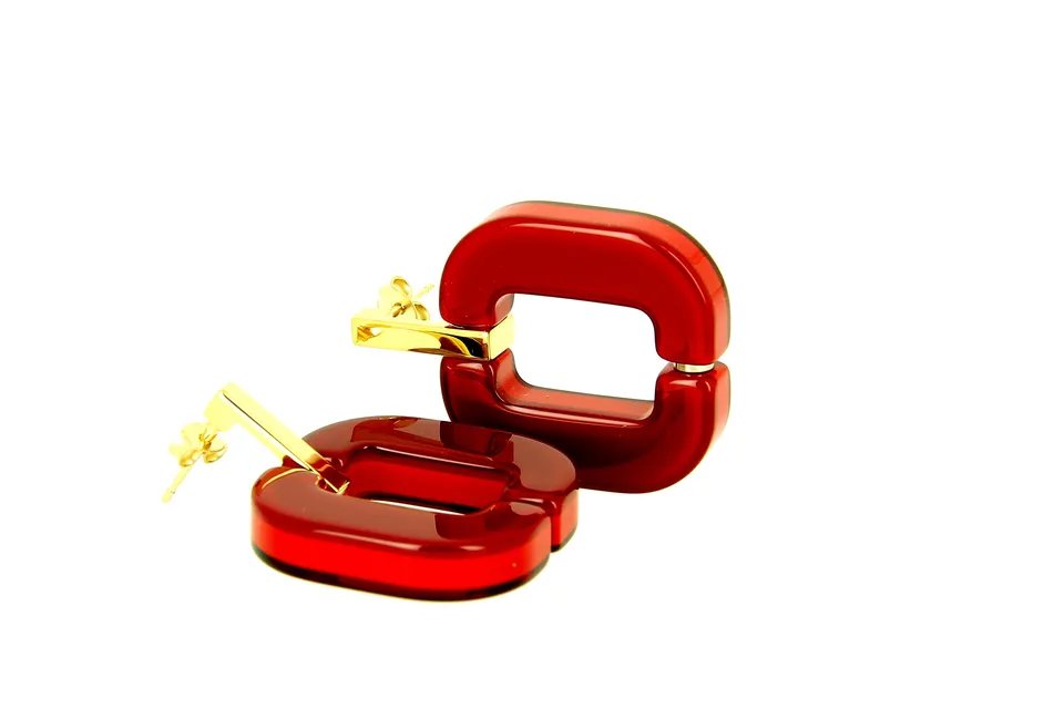 Xavier Derome BO 01 C73 boucles d'oreilles acétate