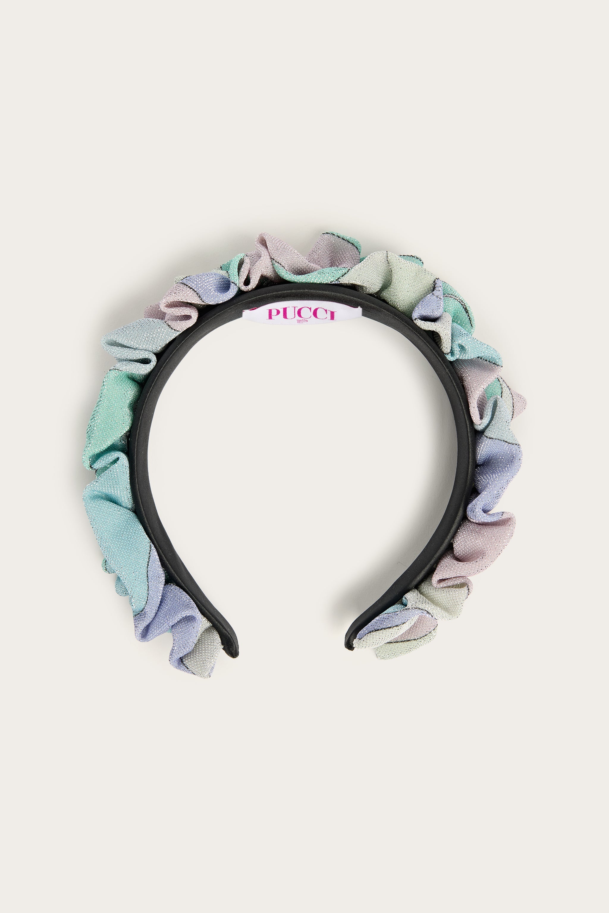 Emilio Pucci Iride serre-tête multicolore argenté OS