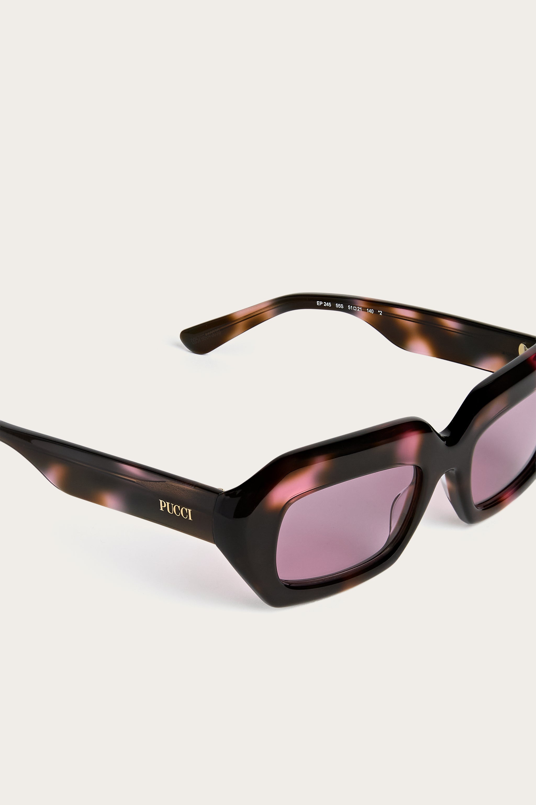 Emilio Pucci EP0245P lunettes de soleil havana bordeaux