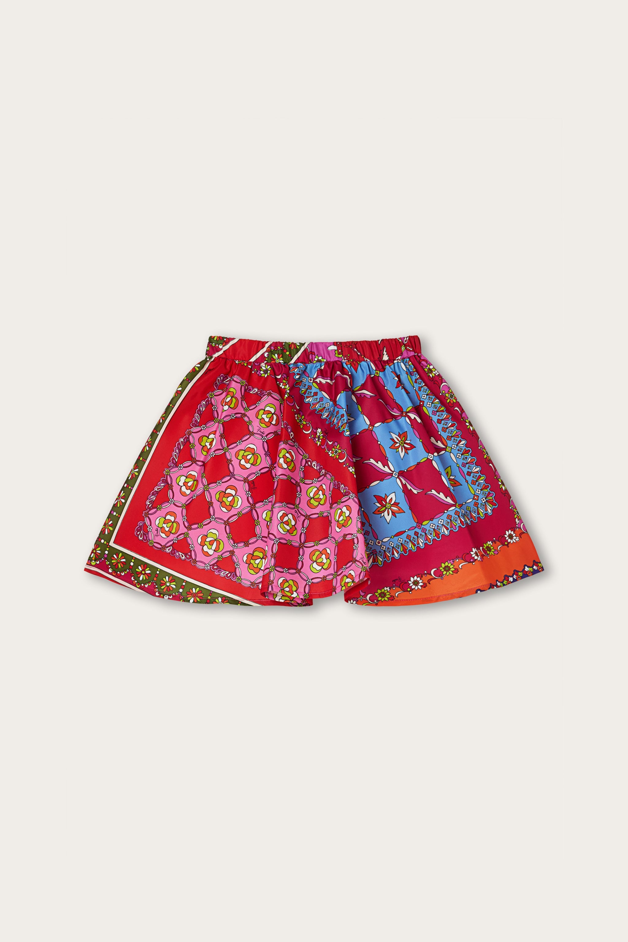 Emilio Pucci Festa jupe fille taffetas multicolore 8Y