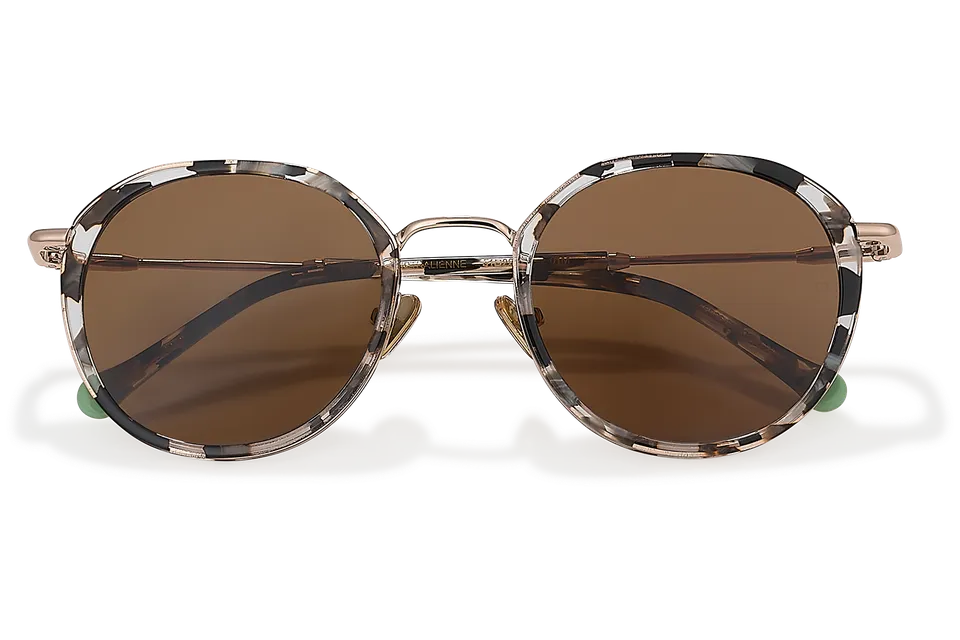 Clémence & Margaux L'Australienne lunettes de soleil Gris & Doré polarisé