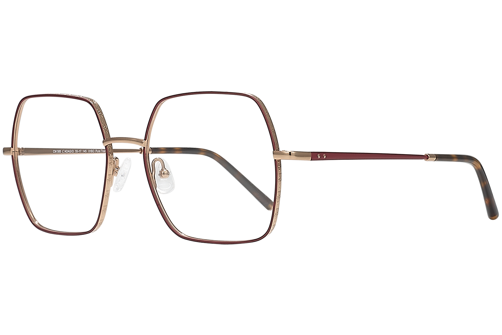 Clémence & Margaux L'Adagio lunettes de vue Doré élégante