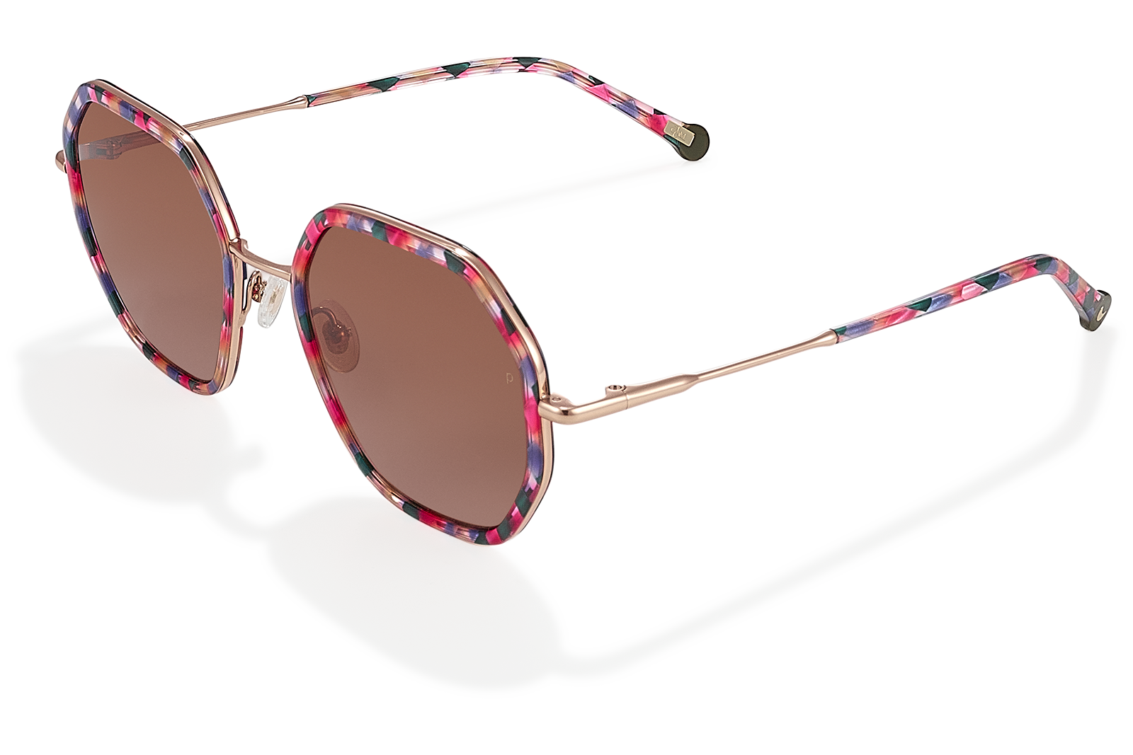 Clémence & Margaux Petite-Perle lunettes de soleil dégradé bleu polarisé