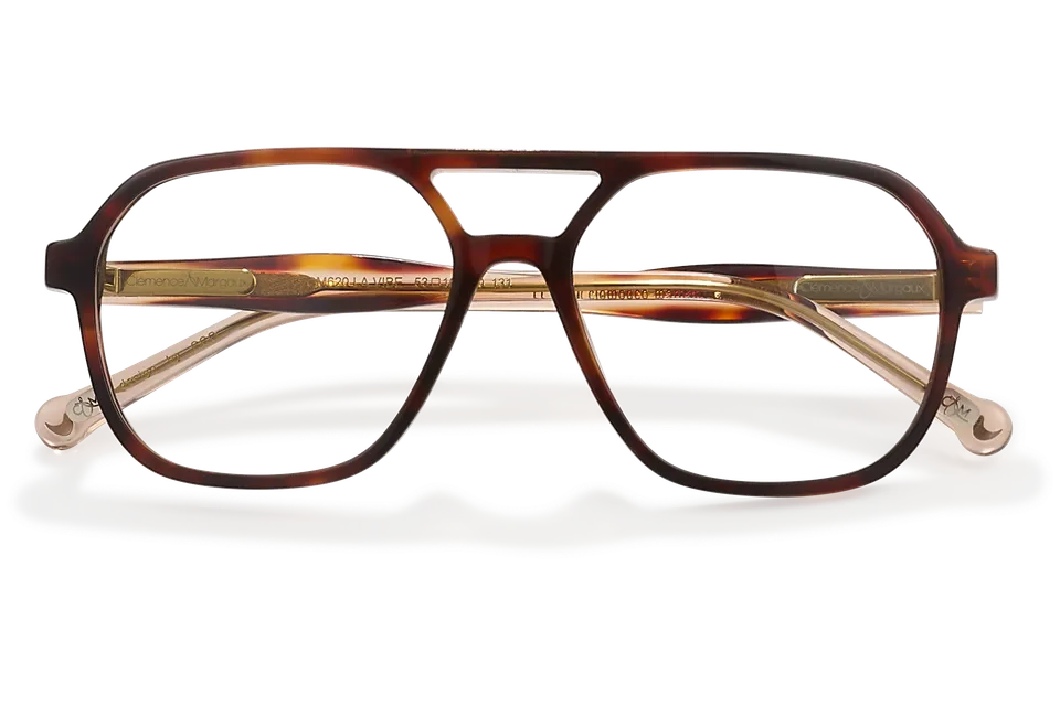 Clémence & Margaux La Vibe lunettes de vue noir écaille double pont