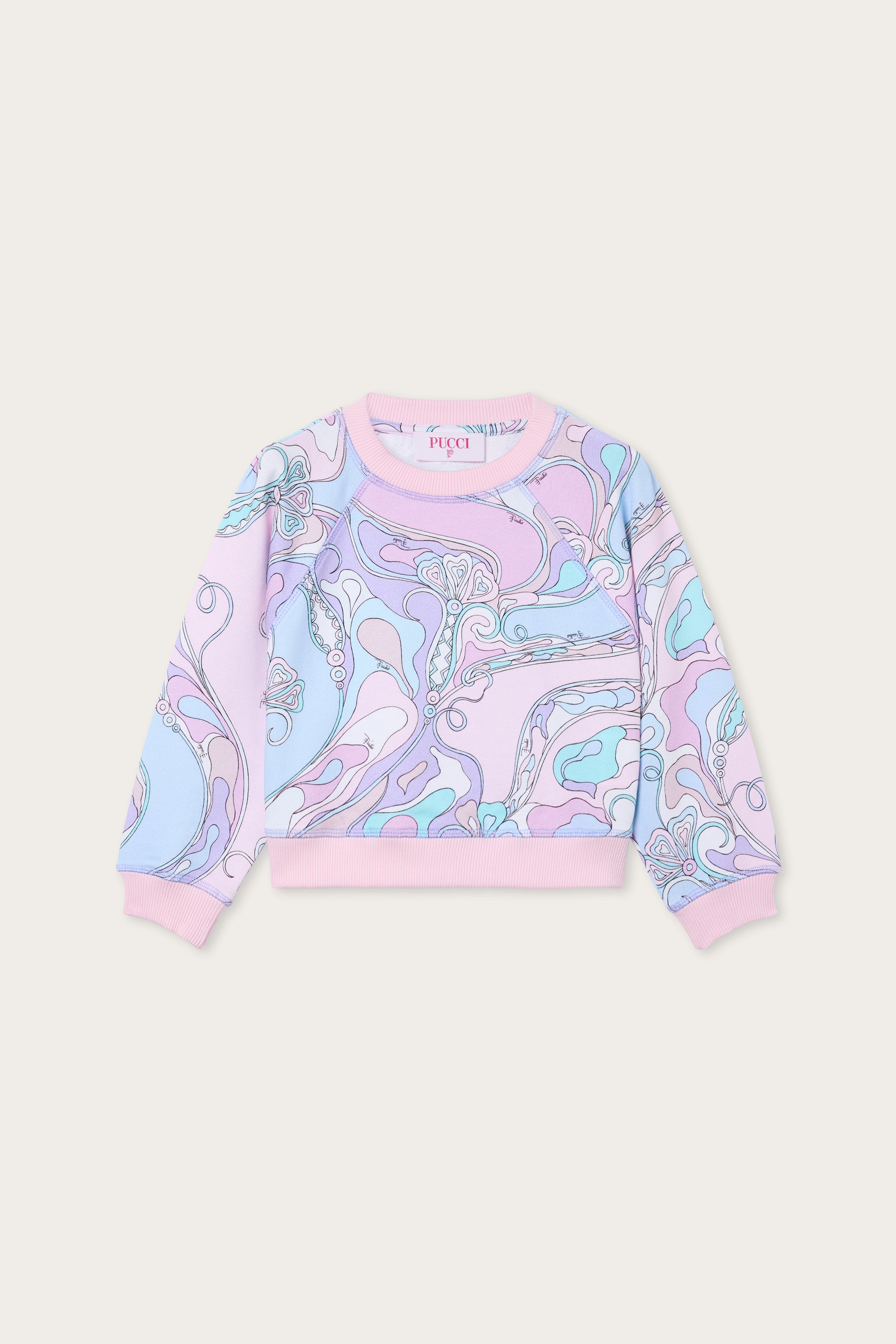 Emilio Pucci Orchidee sweat rose 10Y
