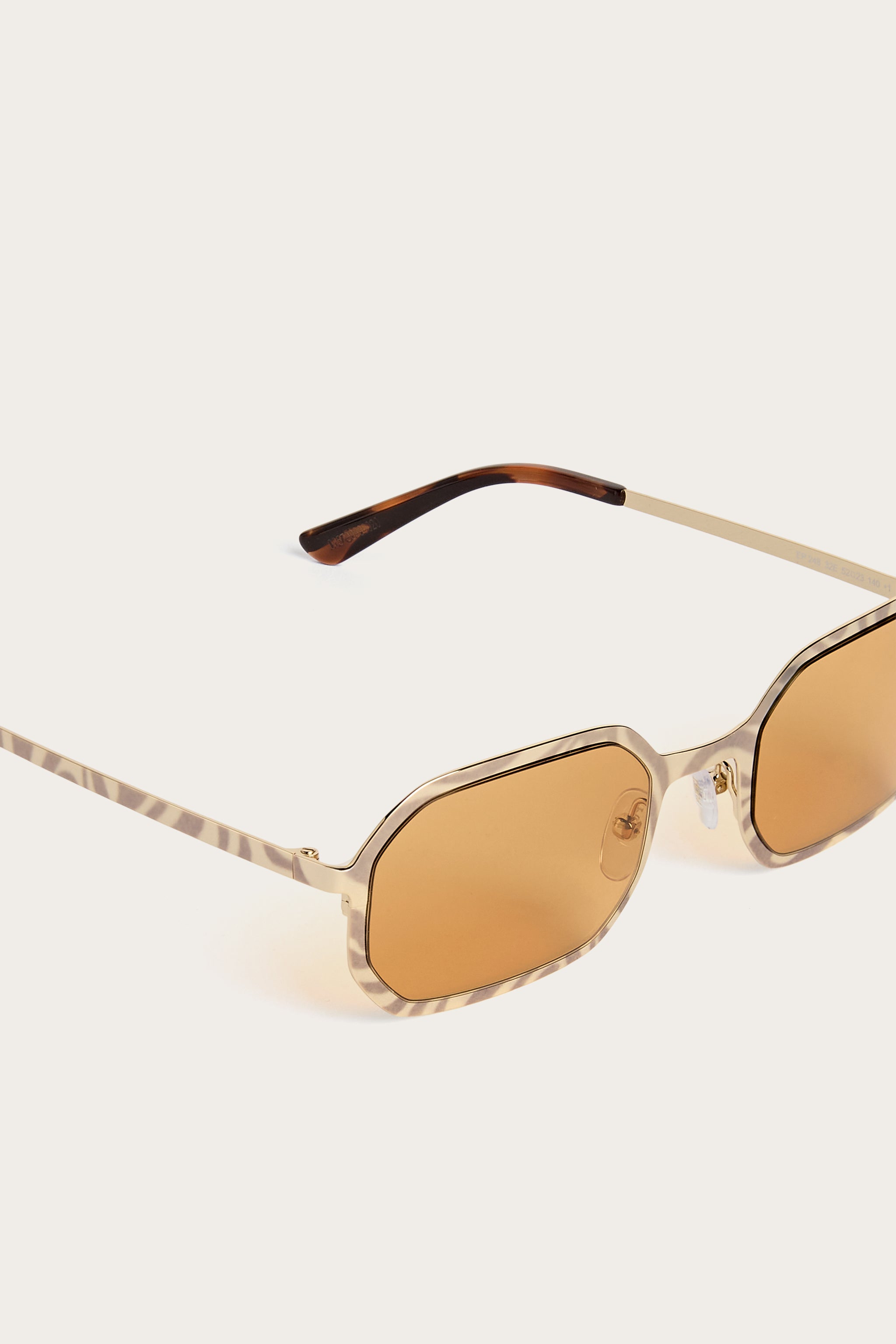 Emilio Pucci EP0248M Lunettes Soleil Géométriques Gold/Brown